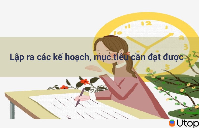 Lập ra các kế hoạch, mục tiêu cần đạt được